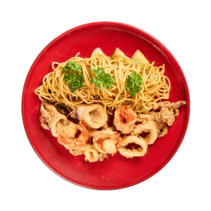 Mì xào hải sản